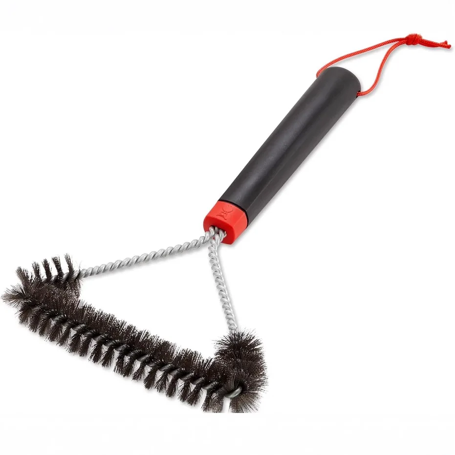 New Stainless Steel Grill Brush with Long Handle-Portable BBQ Cleaning Tool Durable & Multi-Function