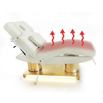 Beauty spa deluxe electronic massage table hydrotherapy water massage bed metal base heat function electric massage bed