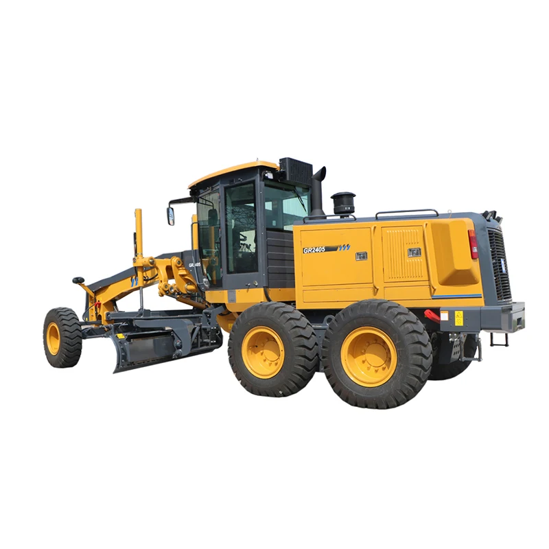 Official GR2405 Motor Grader 240HP Road Grader with Front Blade and Back Ripper