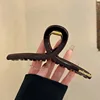 Pince à cheveux lettre extra-large marron chocolat-15 cm