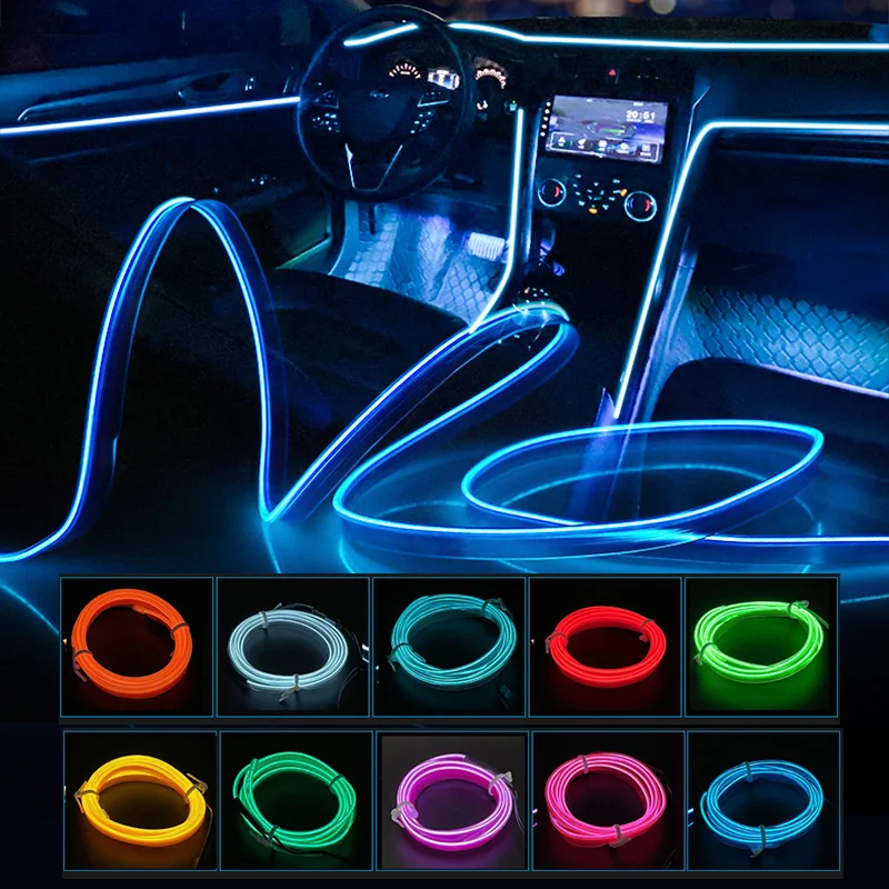 Wholesale Car Styling Sale 1M 5M Led Atmosphere Lamp Car Cold Light Interior Door Ambient Decorative Dashboard Light From m.alibaba.com