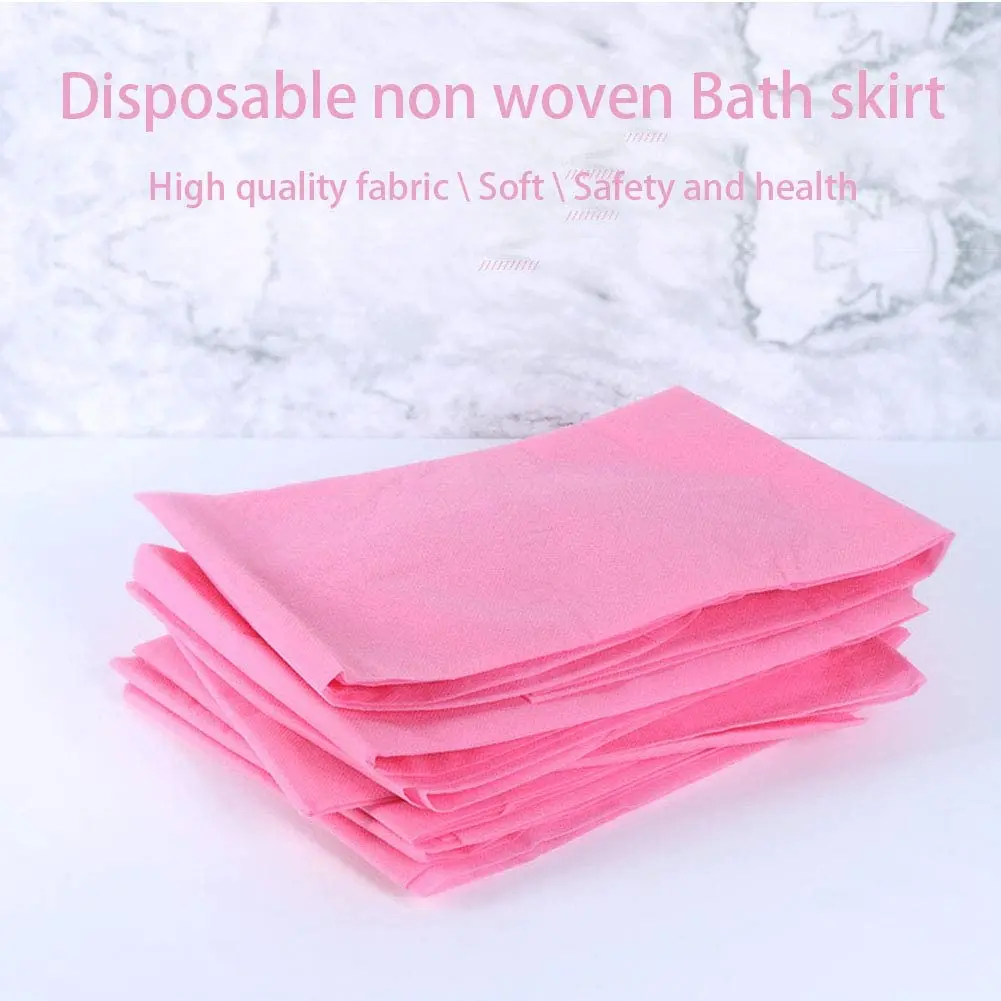 Disposable Spa Body Wrap Bathrobe Non Woven Breathable Bath Robes For Women Tanning Massage