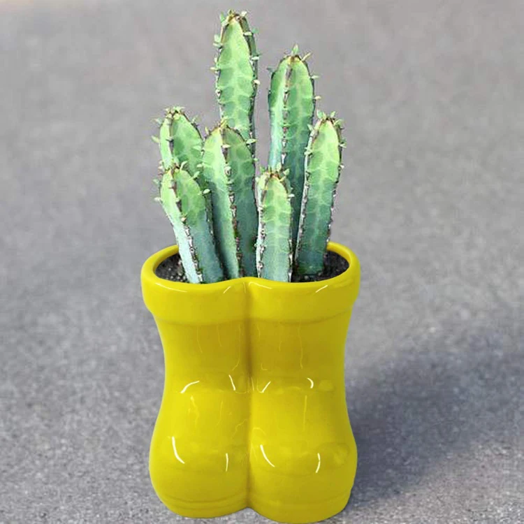 High Quality Boot Shape Ceramic Flower Pot Planter