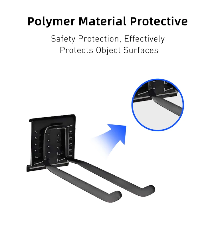 Four-inch Deep Double Hook Wall Hanging Hooks & Wall Organization Wall Hanger Hook supplier