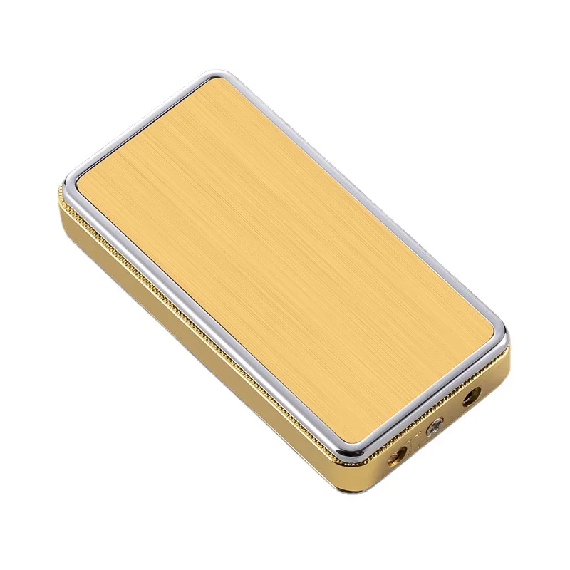 Slide Lid Pull Down Ignition Lighter Butane Gas Metal Luxury Windproof Inflatable Lighter