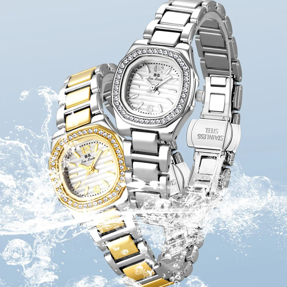 BS bee sister Fashion Women Watch Diamond Watch Top Brand Ladies Watches Casual Women Bracelet Wristwatches Relogio Feminino
