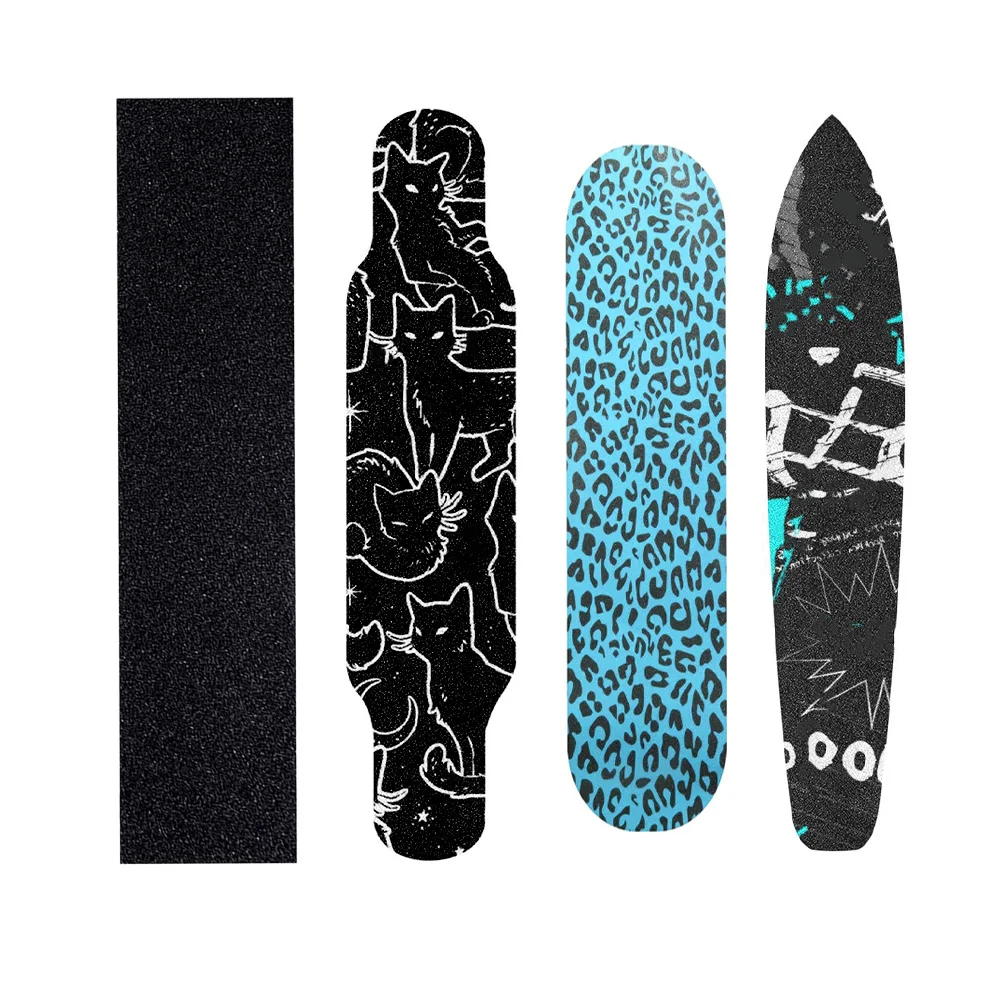CaiYuanGJ Auto-Adhésif Griptape De Longboard, Bande De Skateboard, Bande Antidérapante En Papier De Verre Pour Skateboard, Résistant à l'Usure Et Facile à Couper, Sans Bulles, Pour Planches De Spor