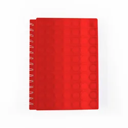 TTX 2022 модный дизайн персонализированный логотип на заказ силиконовый чехол с пузырьками для снятия стресса блокнот спиральный поп