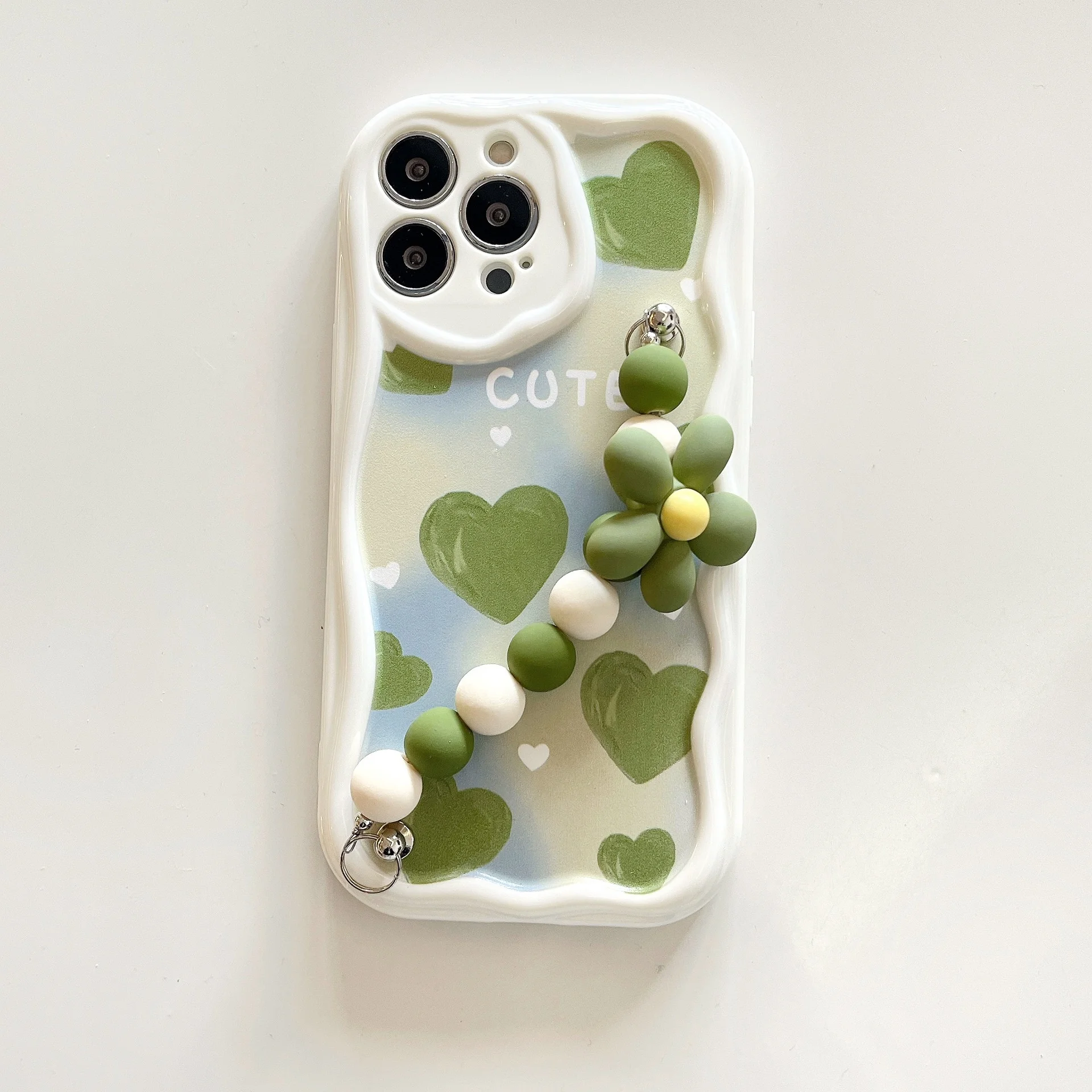 Love Heart Phone Case For Iphone 16 15 14 13 12 11 Plus Pro Max Full Body Protect Cute Soft Tpu Bumper Cover