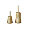 Coppia di candelabri dorati
