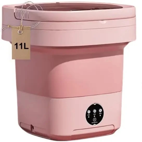 Foldable Portable Washing Washer Machine and Spin Dryer 11L Compact Mini Washing Washer Machine for Baby Clothes