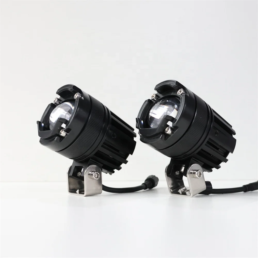 TIYPEOR Universal Motorcycle Auxiliary Fog Spotlight High/Low Beam for Off-Road ATV UTV Motorcycle Driving Light