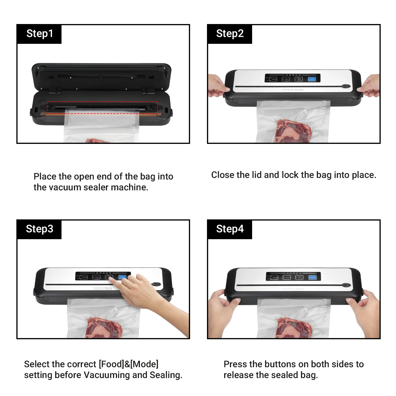 Fresh World Vacuum Sealer Inkbird Deluxe Cooker Inkvs01 Machine