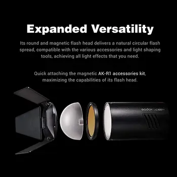 Godox AD100pro 100Ws 2.4G TTL Photography Flash Strobe 1/8000 HSS Pocket Flash Light with 2600mAh Lithium Battery detail image