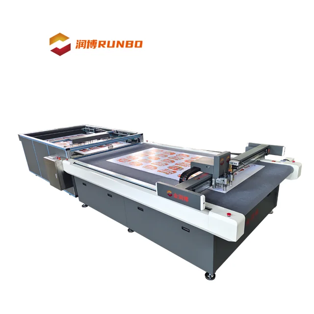 Runbo CNC Card Paper Carton Printed New Industry Cutting Machine for ACP Board Acrylic PET Panel Paper Packing Boxes