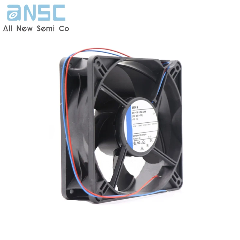 Original Axial flow fan 4414N 24V 225MA 5.4W 12038 compact axial fan