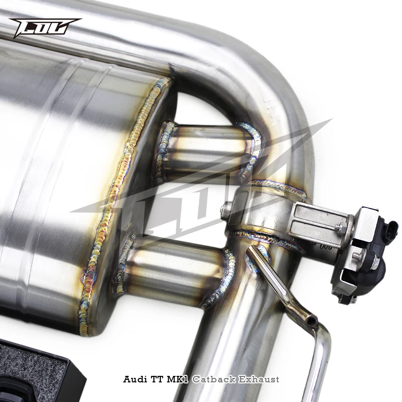 Audi TT MK1 Type 8N 1.8T用 ステンレス製キャットバックエキゾースト