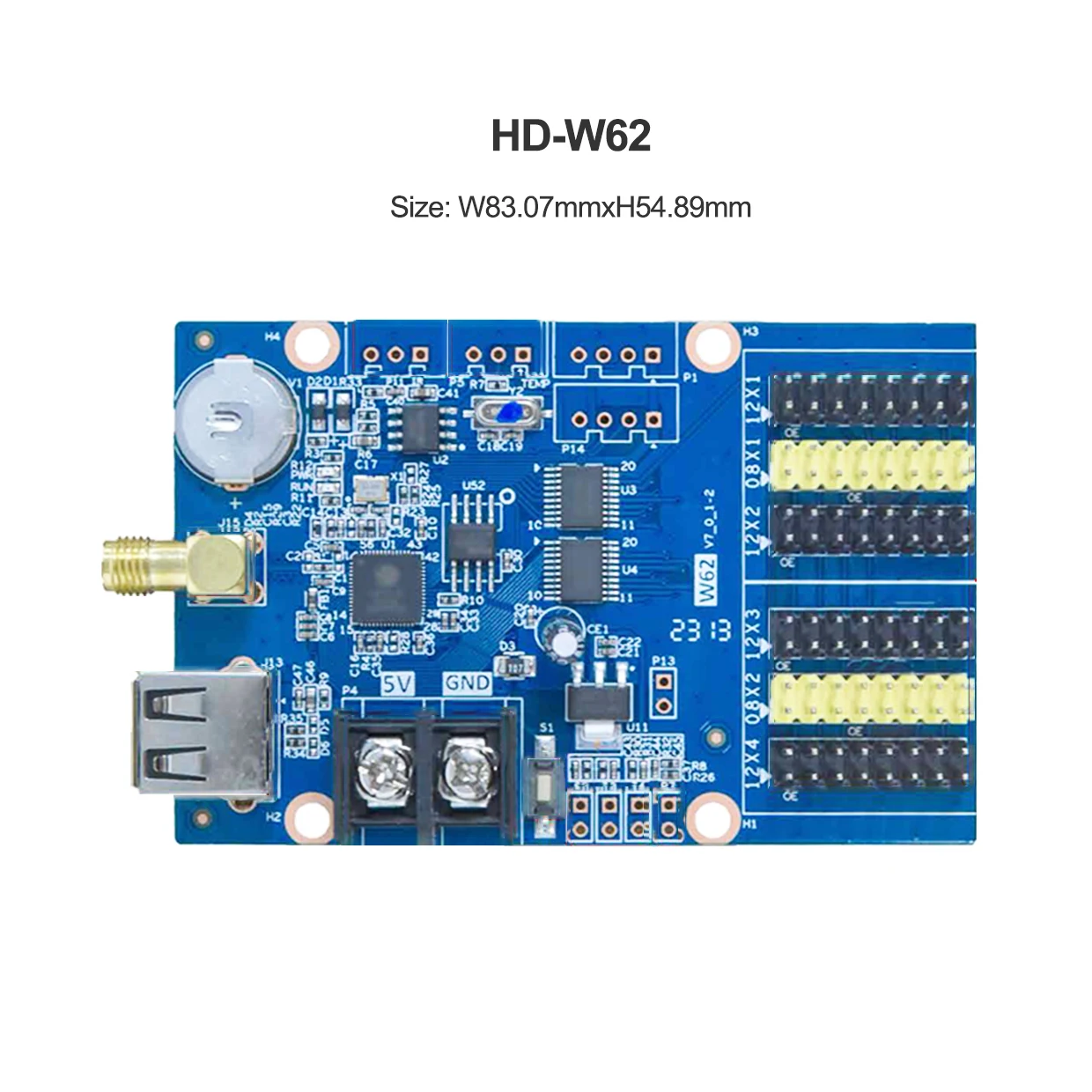 LED Display Controller Card HD-W64 HD-W63 for Shop Signs