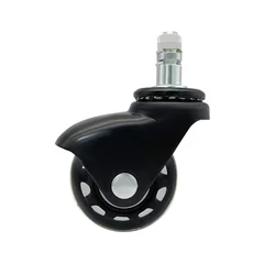 Applicable to Office Wheels Office Chair Caster Wheels Transparent Swivel Caster 2 Inch PU Transparent Wheel Caster