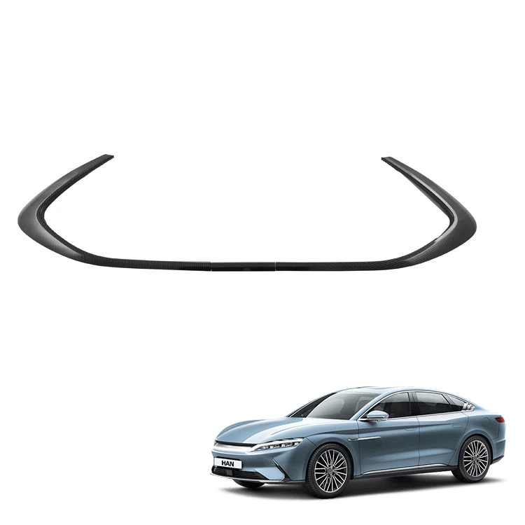 Medium Mesh Trim for BYD Han Accessories ABS Carbon Fiber Pattern Foreign Front Grille Decoration Interior Accessory