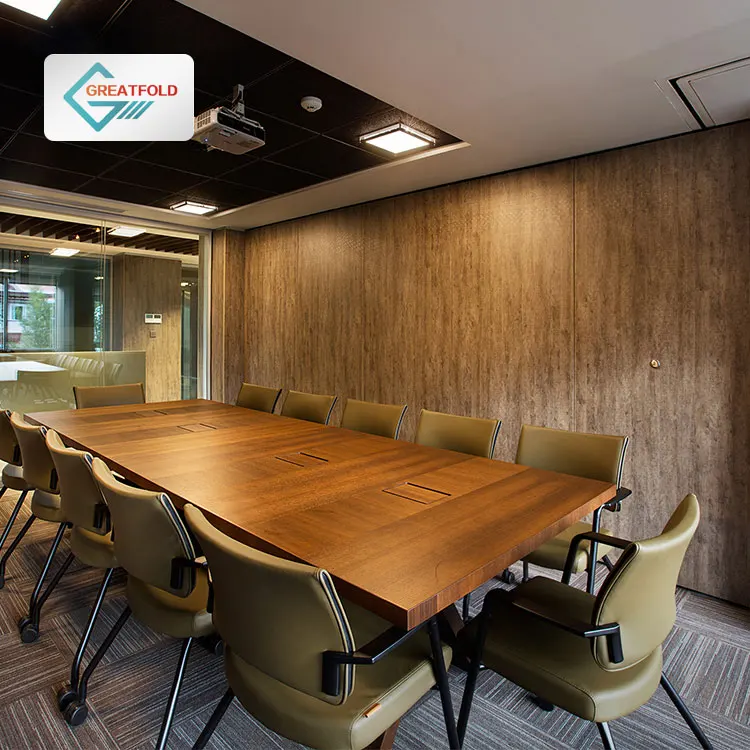 Manual Movable Pivoting Wall Partition Telescopic Mechanism Operable Sliding Partition for Office Meeting Room Schools Hospitals