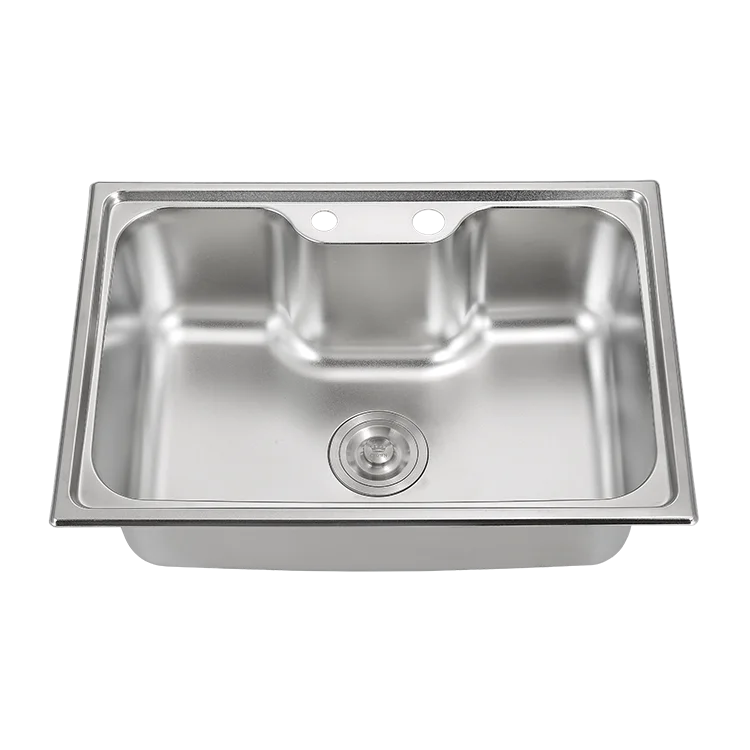 SS201/SS304 Stainless Steel Single-Bowl Square Kitchen Sink With Faucet or Without Various Features