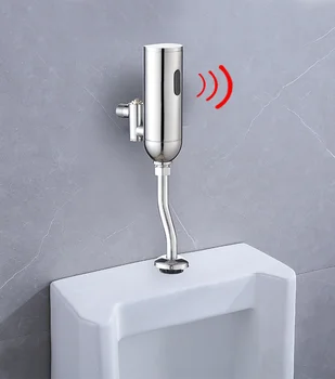 Wall Mounted Touchless Toilet Flush Valve Urinal Men's Toilet Infrared Sensing Flush Valve urinal flush valve