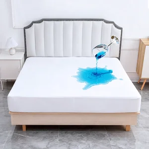 160GSM Microfiber Waterproof Mattress Protector Hypoallergenic Terry Top for Hotel Home Hospital Use Mattress Protector