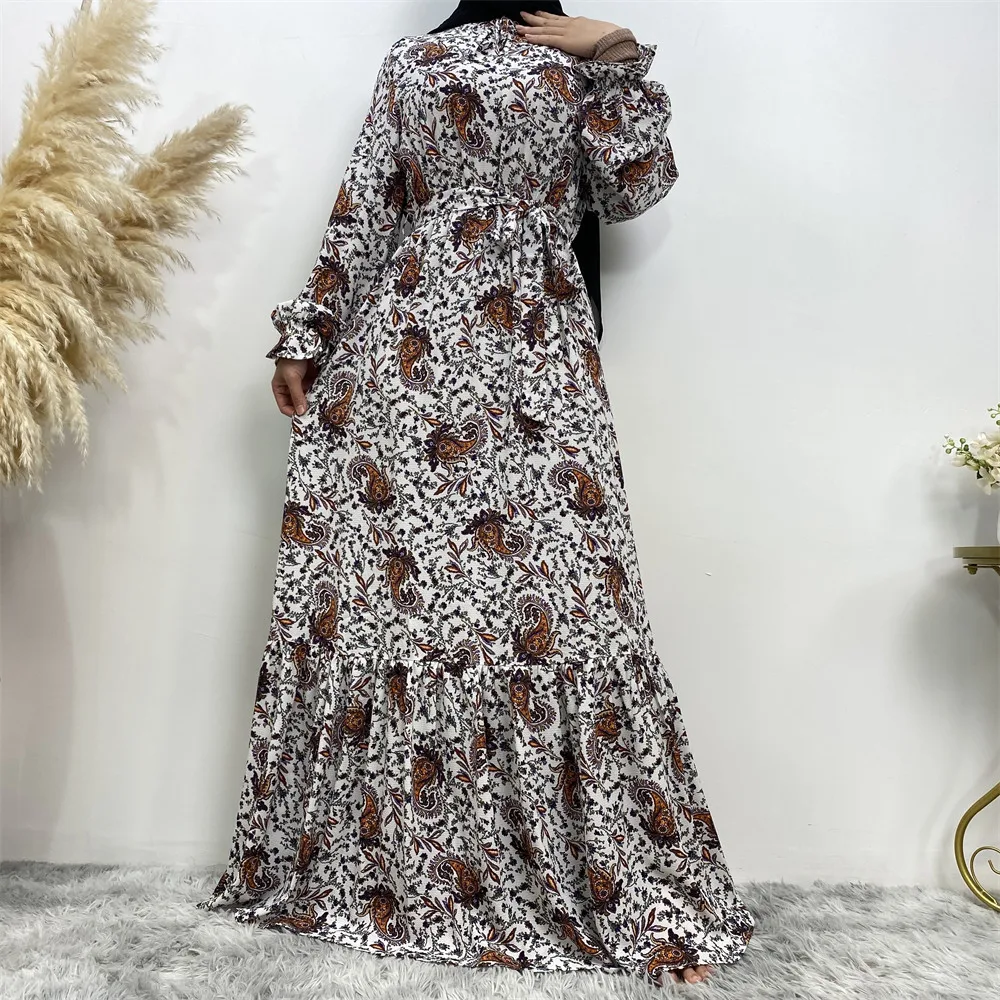 white christmas dresses Boho Bubble Sleeve Lace Chiffon Aline Wedding Dress
