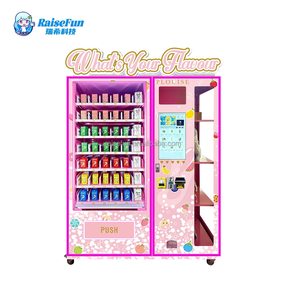 Smart Beauty Vending Machine 24 Hours Self Service Touch Screen Automatic Cosmetic Hair Eyelash Nail Makeup Wig Lash