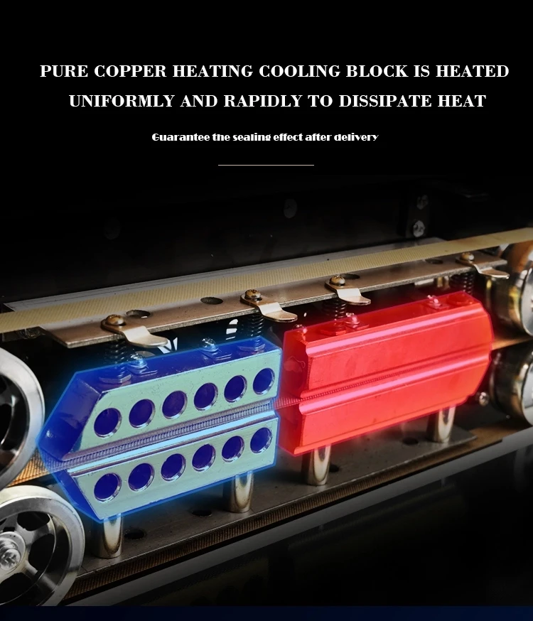Packing Stand Ink Printing Continuous Plastic Band Bag Sealing Machine Bags Pouch Sealer FRD1000LD