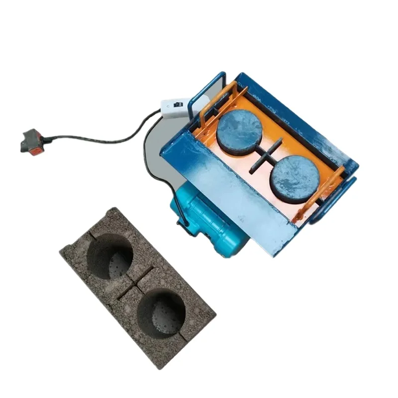 Motorized Manual Hollow Block Making Machine Concrete Retaining Wall Mold for Cement Brick Production Focused on Raw Material