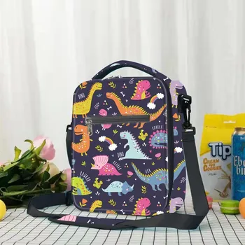 Blue Preppy Flowers Lunch Box for Kids