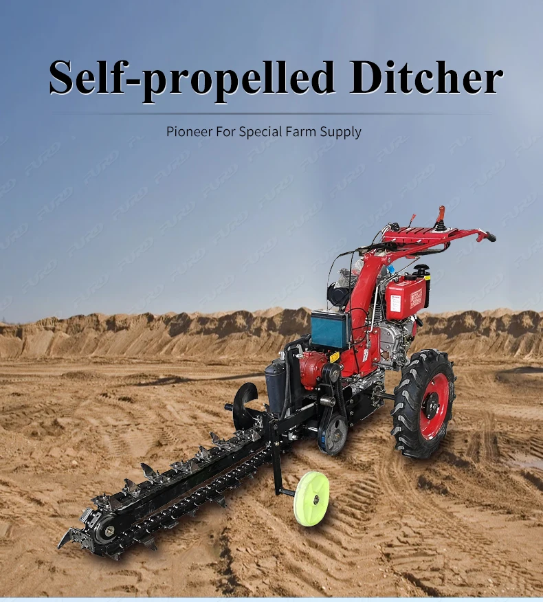 Trench Machine Factory Supply Trench Digging Machine Chain Trencher Mini Trencher for Sale