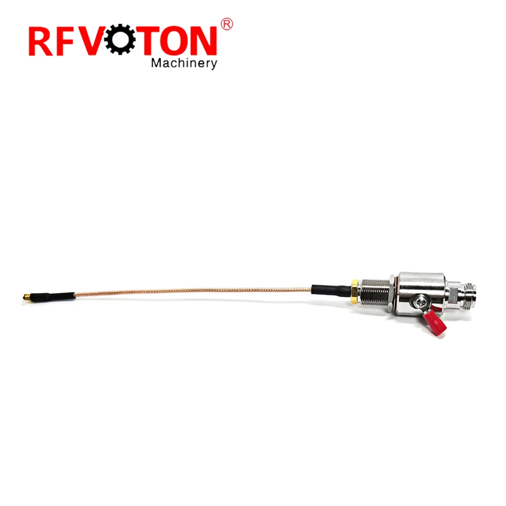 Factory Supply Surge Arrester Cable Assembly N Female to N Female BH Lightning Protector to MMCX Male 90 Degree With RG316 Cable