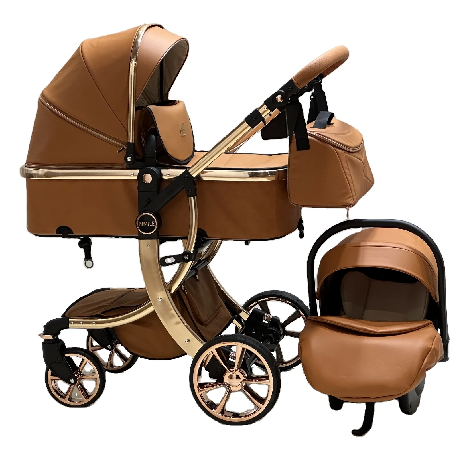 Factory Direct Fashion Comfortable 3 in 1 Baby Stroller Baby Carriage with Wholesale Price