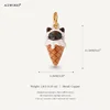 Ice Cream Cone Cat Charm