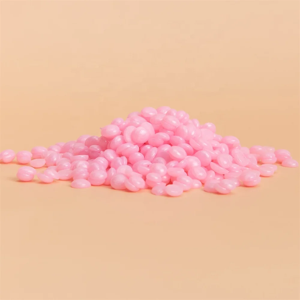 Time to Date 1LB 1pound Hypoallergenic Glitter pink Shining Color Facial Brazilian Bikini and Legs at Home 450g Wax Refill