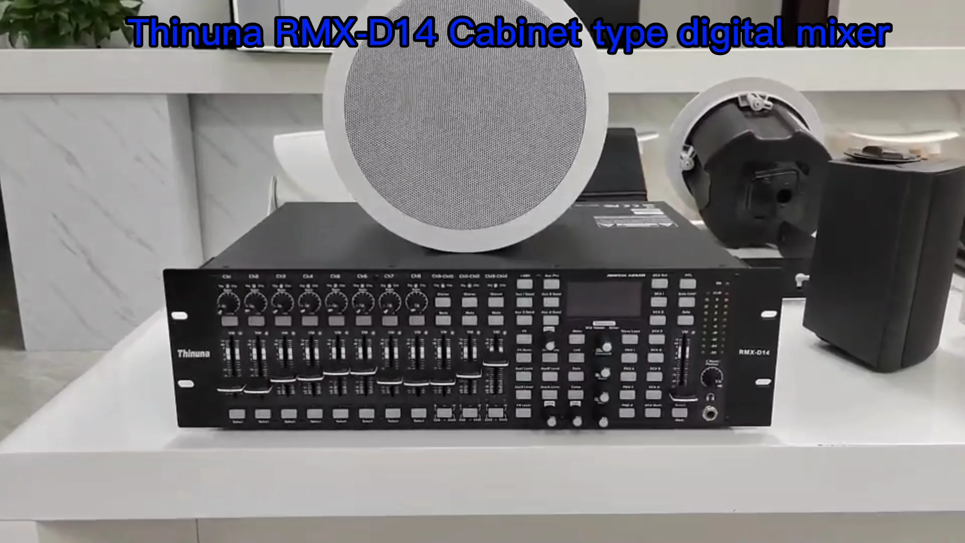 Thinuna Rmxd14 Dante Series Rackmounted 14 Channel Professional Audio