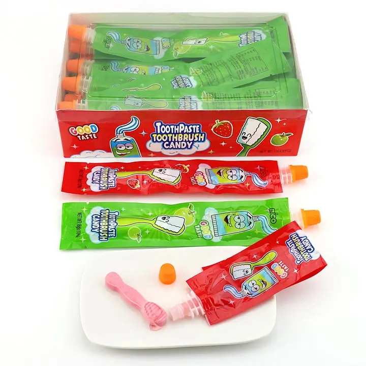 toothbrush pressed candy