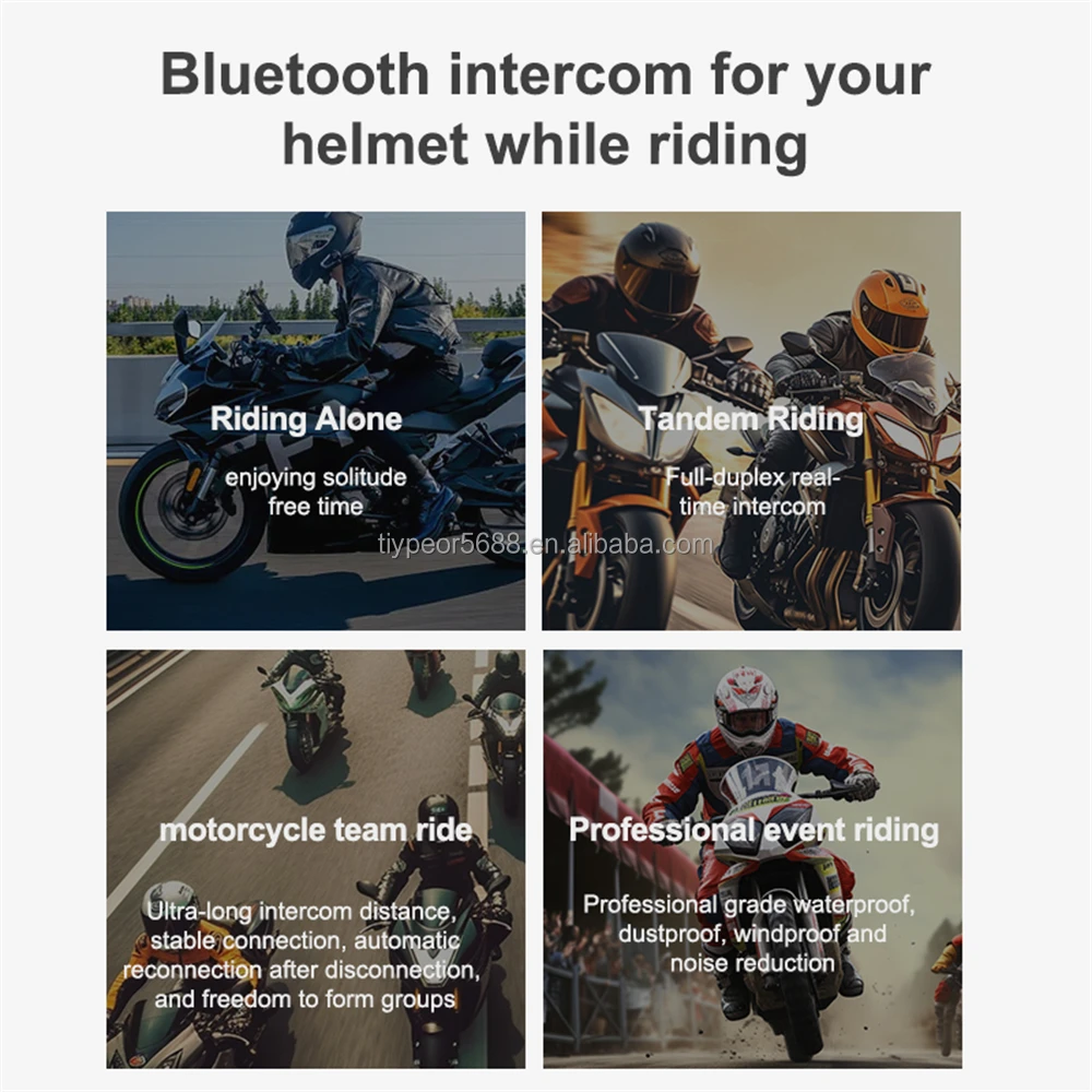 product tiypeor ejeas q8 1000m bluetooth intercom system for motorcycles waterproof abs helmet mesh intercom for riding-4