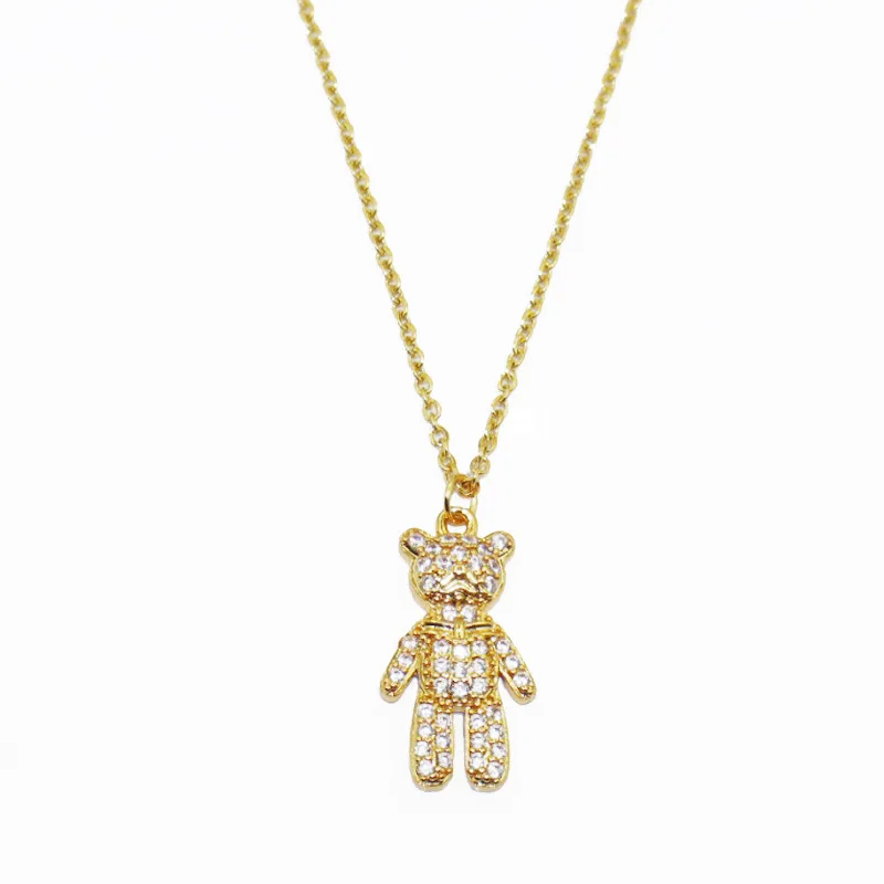 18K Gold Plated Stainless Steel Teddy 