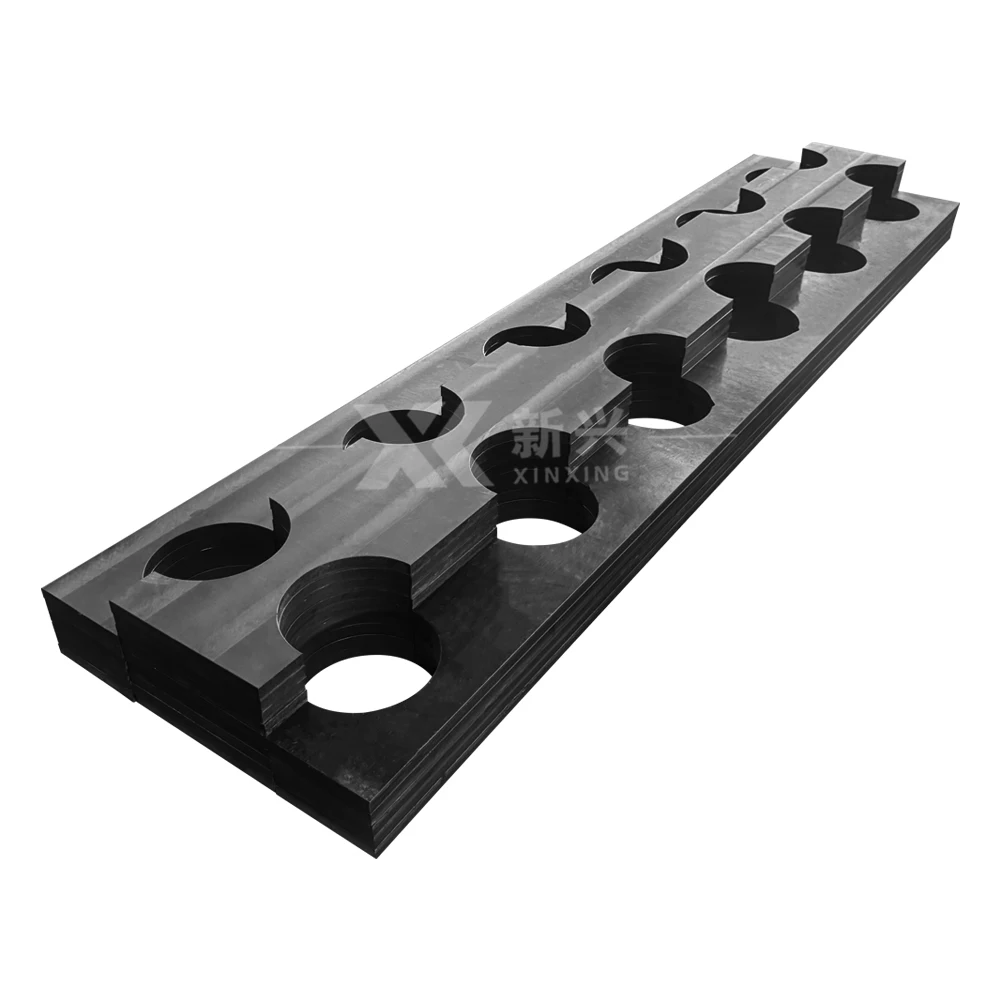 Custom PE Tube Spacers for Tubing / CNC  Plastic Pipe Spacers / HDPE Block Spacer Duct Bank Spacers for Pipe
