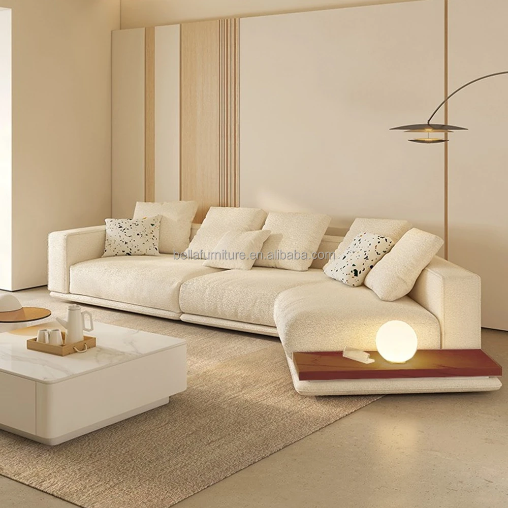 Modern Design L Shaped Corner Leather Sofa Furniture Model Fabric New ...