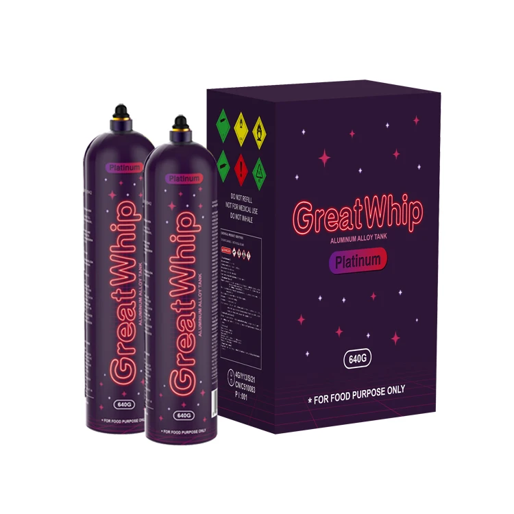 Lesoo Factory Wholesale Cream Whipper Charger Whippet 640 Aluminum