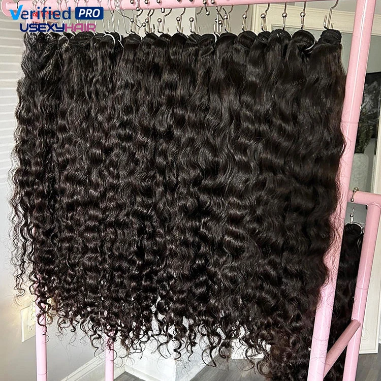 Burmese Top Quality Hair Raw Indian Curly Bundles Weft 100% Raw Vietnamese Hair Wholesale Price Top Trending Hairstyles Dropship