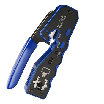 Ethernet Tool Pass Through RJ45 Crimping Tool for Network Connectors EZ Crimping Tool