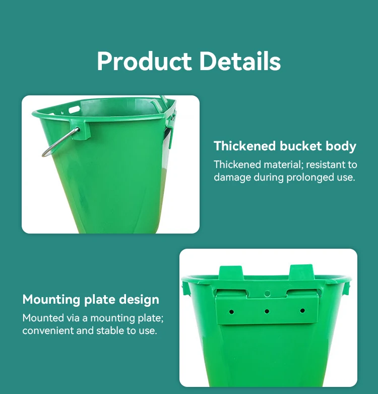 Automatic 8L Plastic Milk Bucket Water Drinker for Livestock Cow Cattle Nipple Drinker Farm