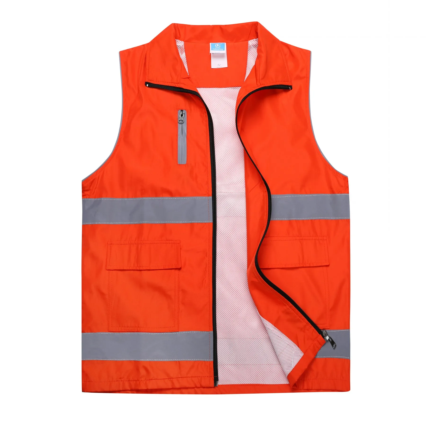 Personal Custom Reflective Strips Safety Vest Plus Size Work Vest 100 ...