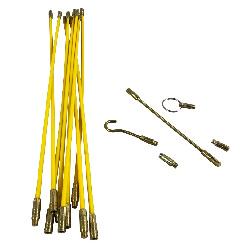 Fiberglass Wire Cable Puller Duct Rodder Tape Kit FRP Running Electrical  Wire Cable Rods Wire Puller